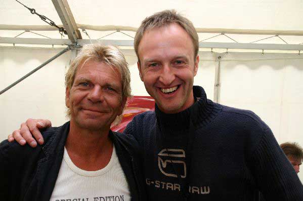 Stephan Vollbehr Backstage mit Matthias Reim