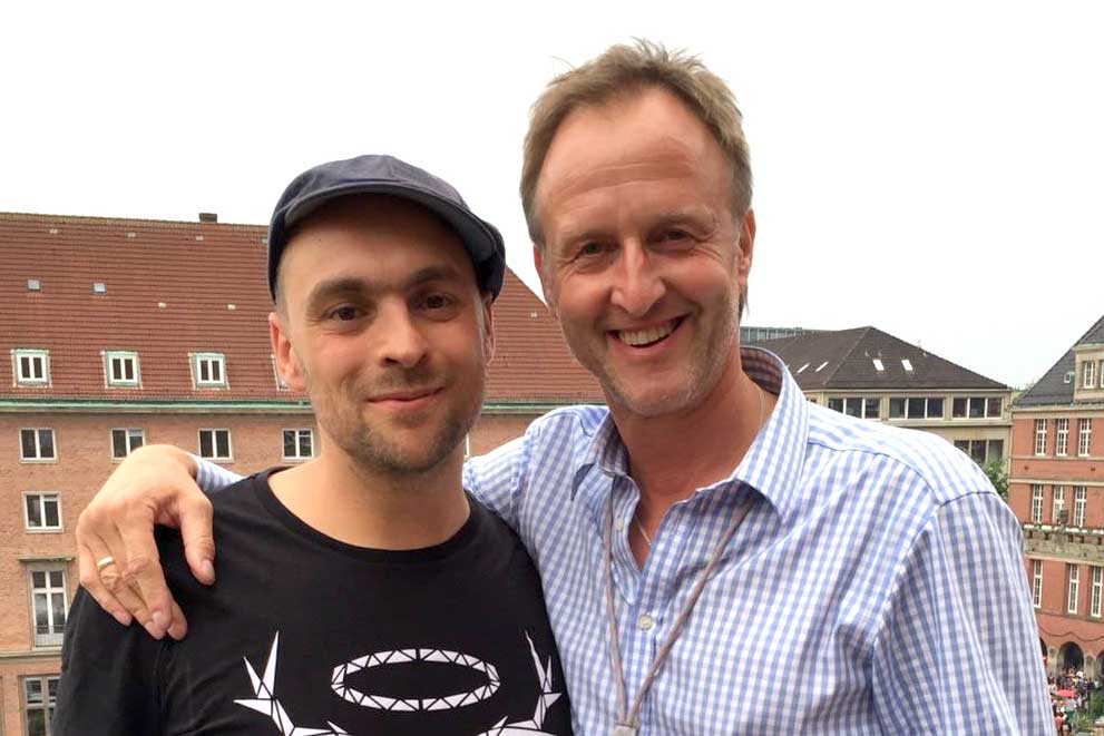 Stephan Vollbehr Backstage mit Max Mutzke