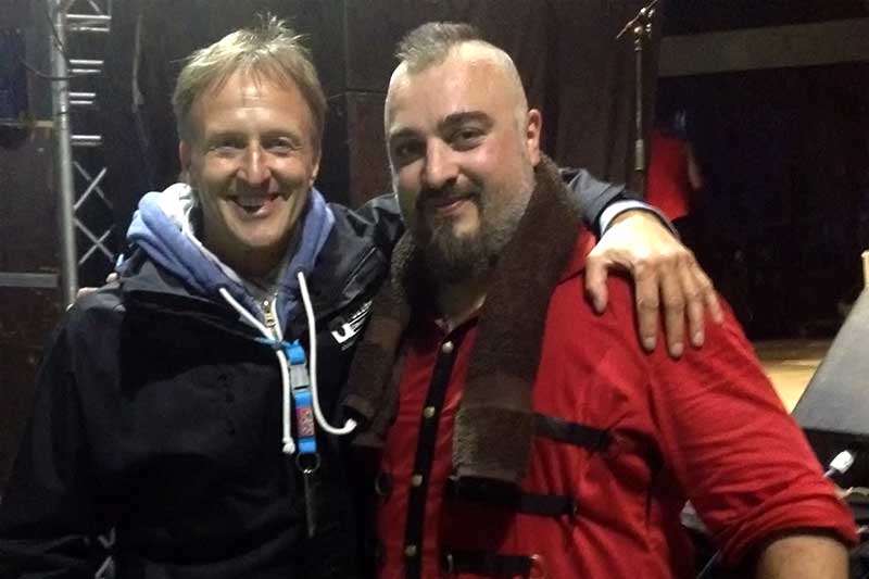 Stephan Vollbehr Backstage mit Russkaja